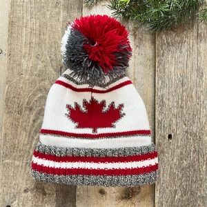 Fleece Lined Maple Leaf Winter Hat